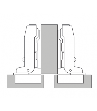 ecoWare Air Pressure Conceal Hinge with Slide-On Design - 4 Hole S89P