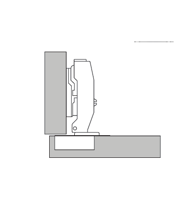 ecoWare Air Pressure Conceal Hinge with Slide-On Design - 4 Hole S89P