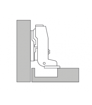 ecoWare SUS304 Grade Air Pressure Conceal Hinge with Clip-On Design - 4 Hole