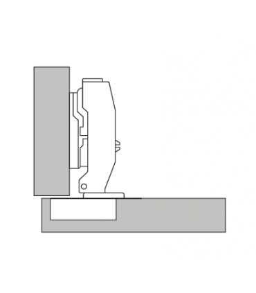 ecoWare SUS304 Grade Air Pressure Conceal Hinge with Clip-On Design - 4 Hole