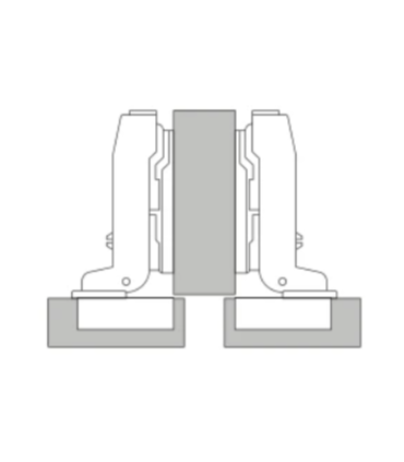ecoWare 180° Air Pressure Conceal Hinge with Slide-On Design - 4 Hole (Version 1)