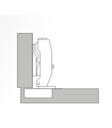 ecoWare 26mm Diameter Air Pressure Mini Conceal Hinge - 2 Hole