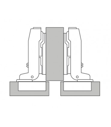 ecoWare No Spring Conceal Hinge - 4 Hole