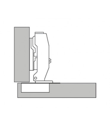 ecoWare CH-G02 1 Inch BSN Glass Hinge - 4 Hole