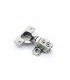 ecoWare P0110 Full Overlay Short Leg Air Pressure Hinge - 2 Hole