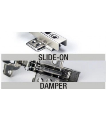 ecoWare -45° Air Pressure Special Conceal Hinge - 4 Hole