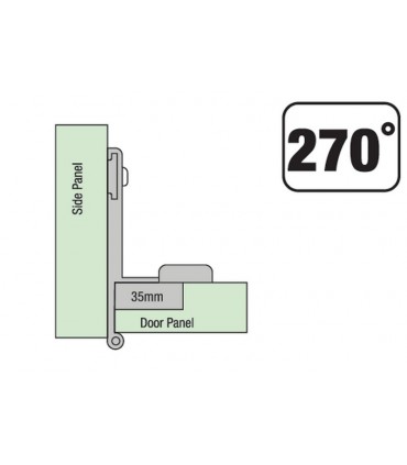 ecoWare 270° Special Conceal Hinge - 4 Hole