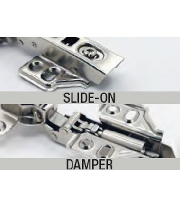 ecoWare 0mm 90° Open Air Pressure Conceal Hinge with Slide-On Design - 4 Hole