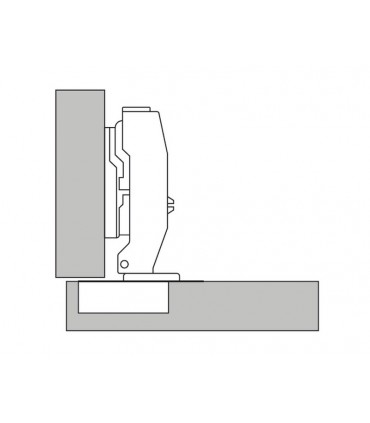 ecoWare 0mm 90° Open Air Pressure Conceal Hinge with Slide-On Design - 4 Hole (Version 2)