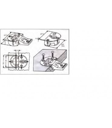 ecoWare HG-CAM Zinc Alloy Cam Hinge - Nickel