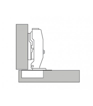 ecoWare CH-0-90-4H-SC-V.2 0mm 90° Open Air Pressure Conceal Hinge with Clip-On Design - 4 Hole (Version 2)