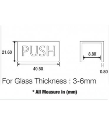 ecoware HG-PL Steel Push Plate