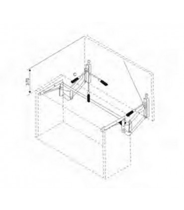 ecoWare S-CS01 Vertical Lift-Up Flap Fitting with Pneumatic