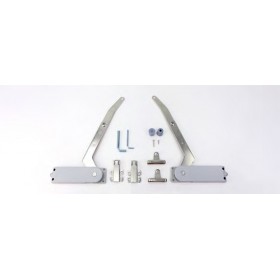 ecoWare S-CS02 Folding Lift-Up Door with Hydralic Support - Nickel/Light Grey