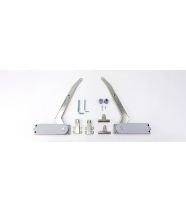 ecoWare S-CS02 Folding Lift-Up Door with Hydralic Support - Nickel/Light Grey