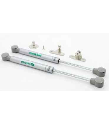 ecoWare LS-2.1 Cabinet Hydraulic Gas Spring for Aluminium and Wooden Door - Silver