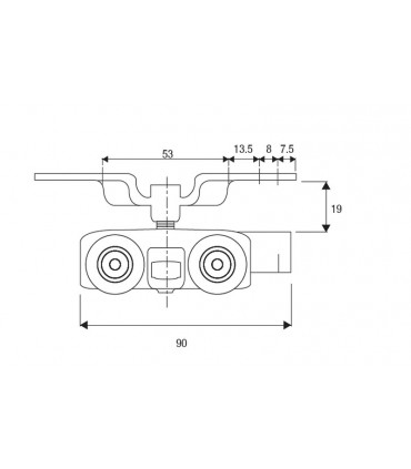 ecoWare DR-R-101 Sliding Door Roller Set