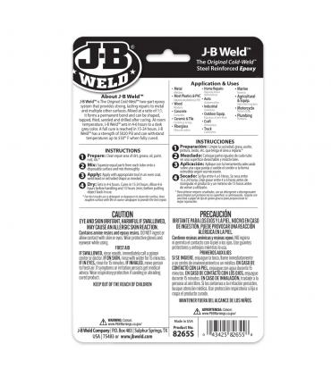 J-B Weld Twin Tube Original Cold-Weld Steel Reinforced Epoxy - 56 g