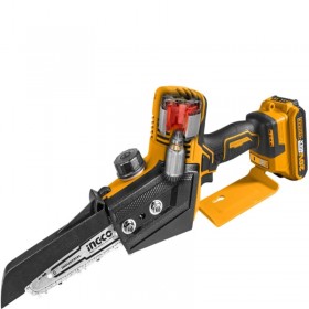 Ingco CGSLI2068 20V Lithium-Ion Brushless 6 Inch Cordless Mini Chain Saw - Bare Unit