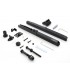 ecoWare DR-H07 Sliding Door Roller Set with 2 Side Damper Soft Close Function - Black