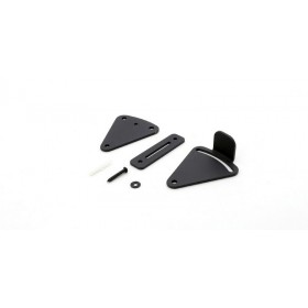 ecoWare H07 Carbon Steel Sliding Door Latch - Black