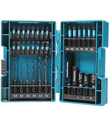 Makita E-06622 33-Piece Impact Driver Bit Set with Carry Case