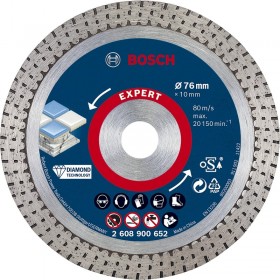 Bosch Expert Hard Ceramic 76mm Diamond Blade for Mini Angle Grinder