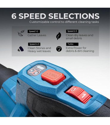 Dong Cheng DCLB40171 40V Lithium-Ion Cordless Brushless Leaf Blower
