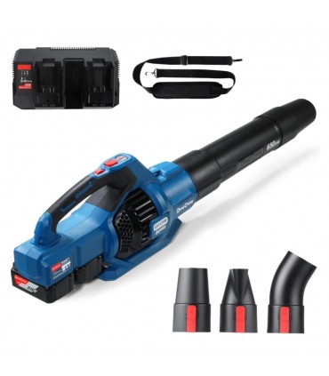 Dong Cheng DCLB40171 20V + 20V Lithium-Ion Cordless Brushless Leaf Blower