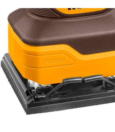Ingco 20V Lithium-Ion Sheet Sander with 5pcs Sand Paper - Bare Unit