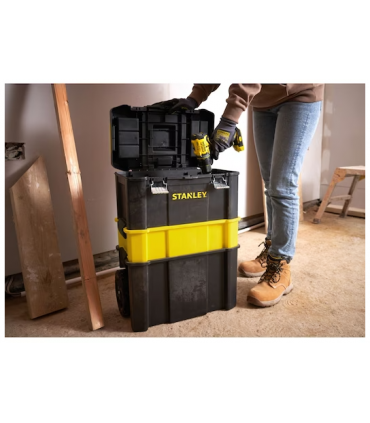 Stanley Essential 3-in-1 Rolling Workshop with Metal Latches