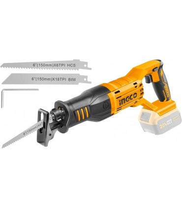 Ingco 20V Cordless  Variable Speed with 2800RPM Reciprocating Saw Electric Saw - Bare Unit