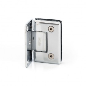 Hardware Specialist Shower Hinge for Frameless Glass to Wall 90 Degree - Chrome, Black