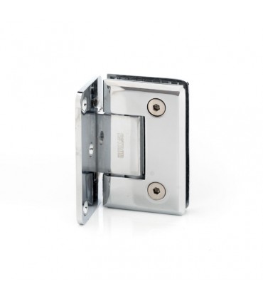 Hardware Specialist Shower Hinge for Frameless Glass to Wall 90 Degree - Chrome, Black