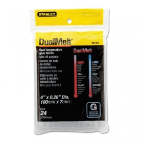 Stanley GS10DT Dual Melt Mini 1/4 in x 4 in Glue Sticks - 24 Pieces