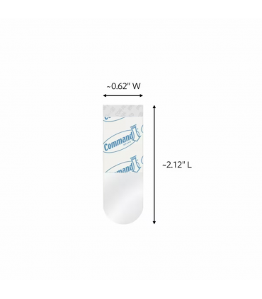 3M Command Adhesive Foam Small Refill Strips - Clear