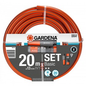 Gardena 18970 20 Bar Basic Hose Set 13mm Hose Diameter- 20 m