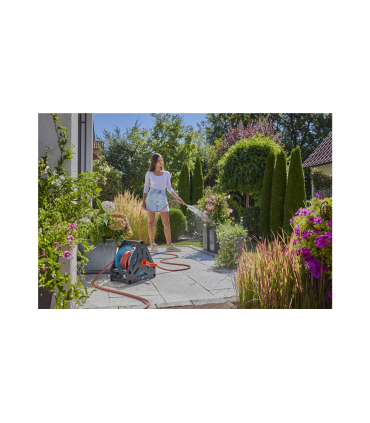 Gardena Basic Hose Reel Set - 20 m with 13 mm Hose and Basic Spray Gun Set