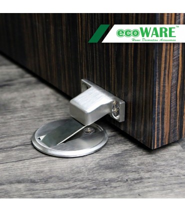 ecoWARE DH008 Door Holder Invisible Floor Mounted Door Block Magnetic Door Stopper Hidden Door Holder