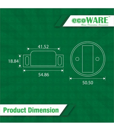 ecoWARE DH008 Door Holder Invisible Floor Mounted Door Block Magnetic Door Stopper Hidden Door Holder