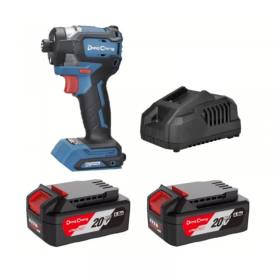 Dong Cheng DCPL208 20V Max 4.0Ah Lithium-Ion Cordless Brushless Impact Driver Kit