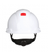 3M H-701SFR-UV SecureFit 4-Point Ratchet HDPE UV Hard Hat - White