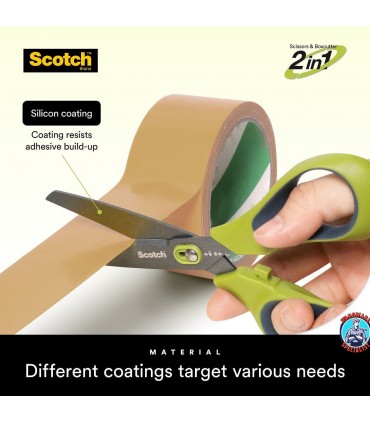 3M Scotch Non-Stick Dual-Function 7 inch Non-Stick Scissors