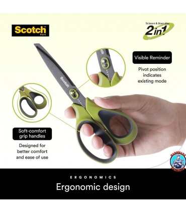 3M Scotch Non-Stick Dual-Function 7 inch Non-Stick Scissors