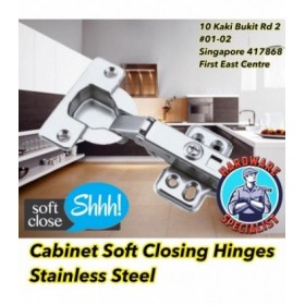 Stainless Steel Full Overlay Cabinet Soft Closing Hinge