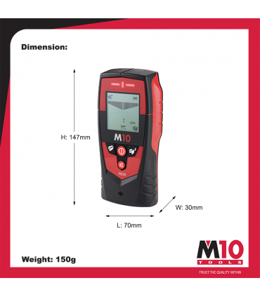 M10 Tools FD10 Multi-Functional Stud Finder