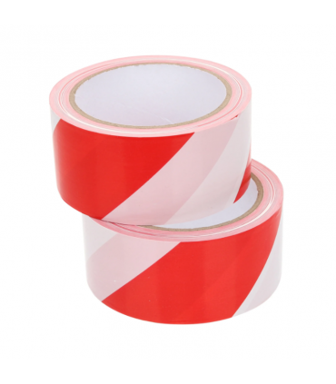 Red White Non-adhesive Striped Barricade Caution and Safety Hazard Tape
