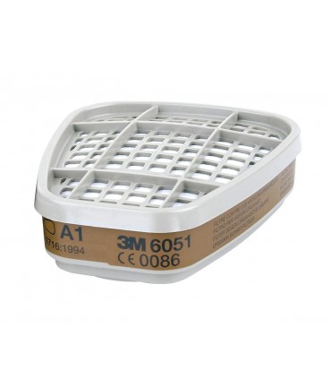 3M 6051 Organic Vapor Cartridge Filter For 6000 Series Respirator