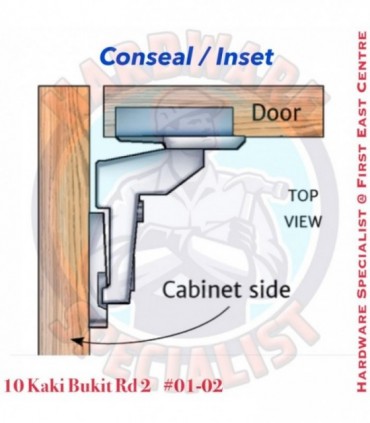 Conseal Cabinet Soft Closing Hinge