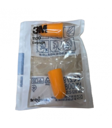 3M 1100 Noise Cancellation Earplugs - Orange